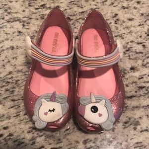 Mini Melissa Pink Unicorn Sandals Toddler Sz 8